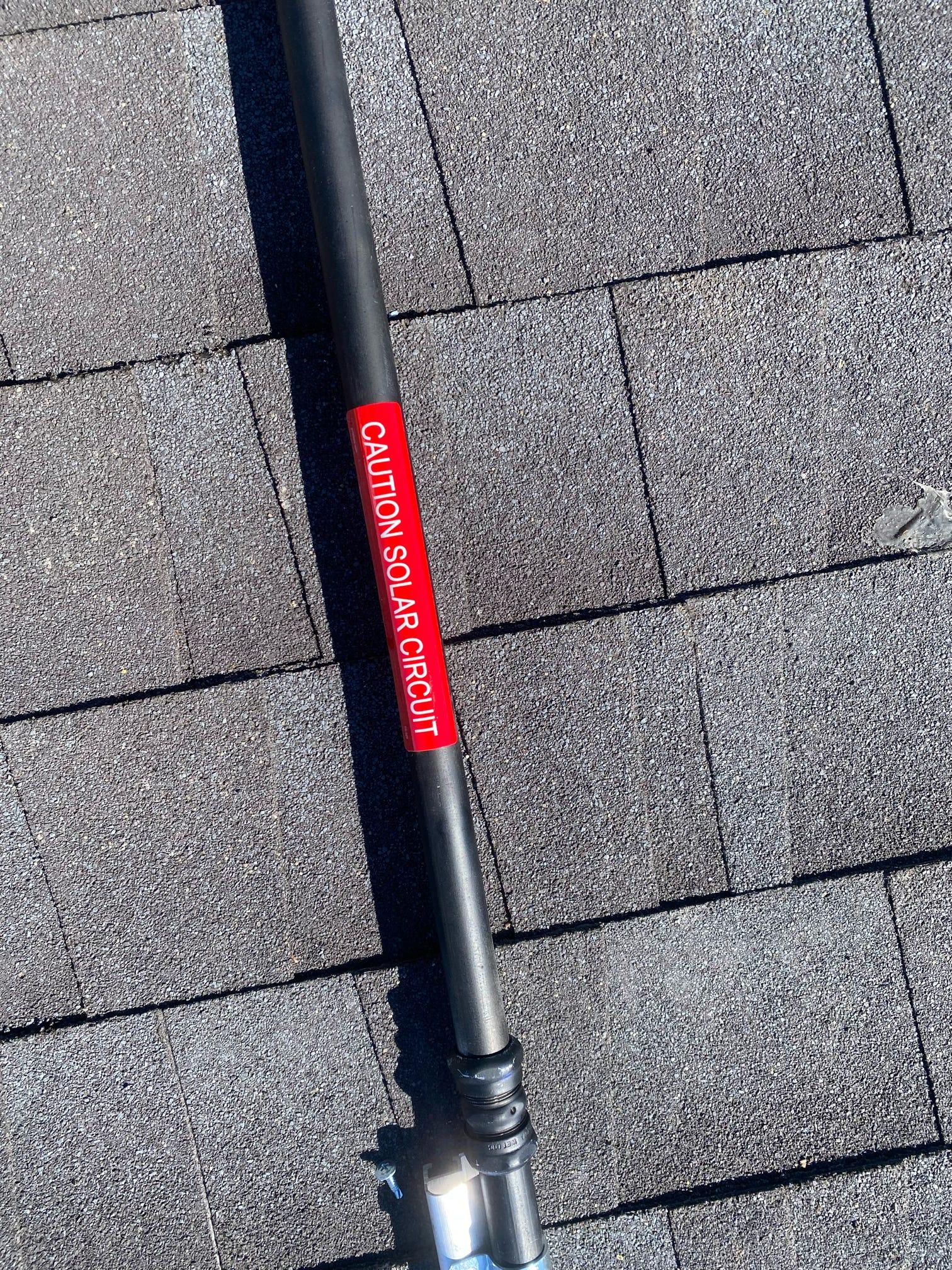 Solar project roof layout and panel detail